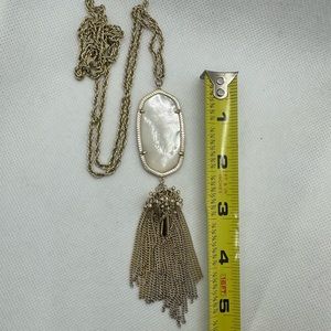 Kendra Scott Gold/Ivory Pearl Rayne Necklace